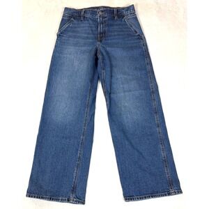 American Eagle Stovepipe Jeans Womens 6 Straight Leg Dark Wash Denim